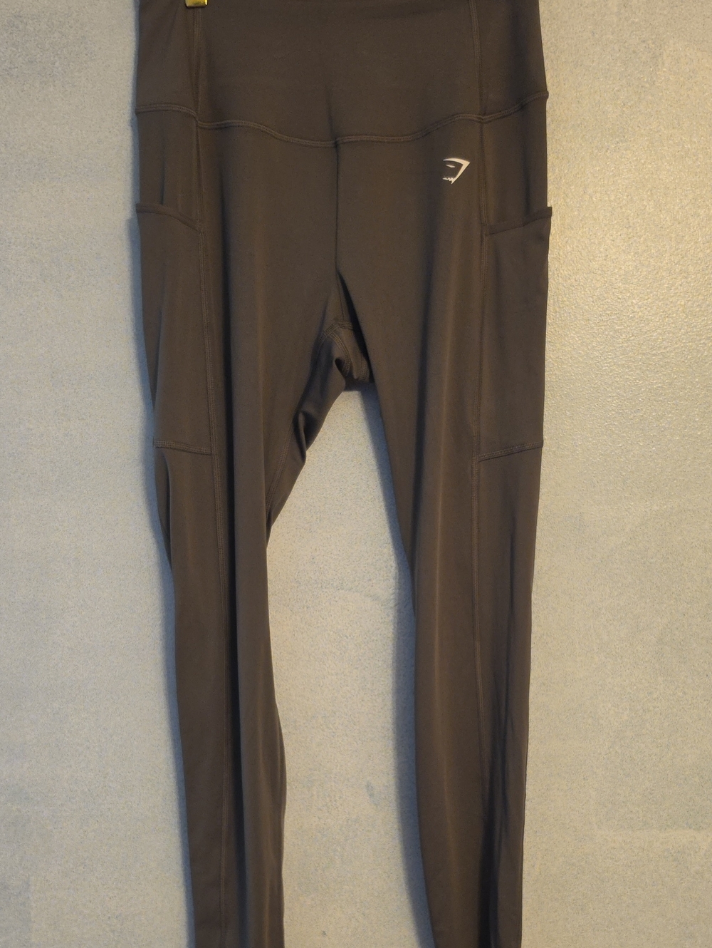 Gymshark Green High-Rise Leggings with Side Pockets
